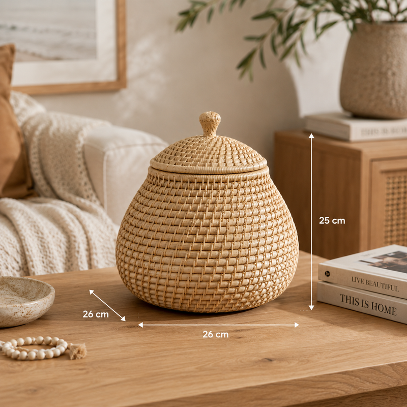 Rattan Core + Rattan Peel Weave