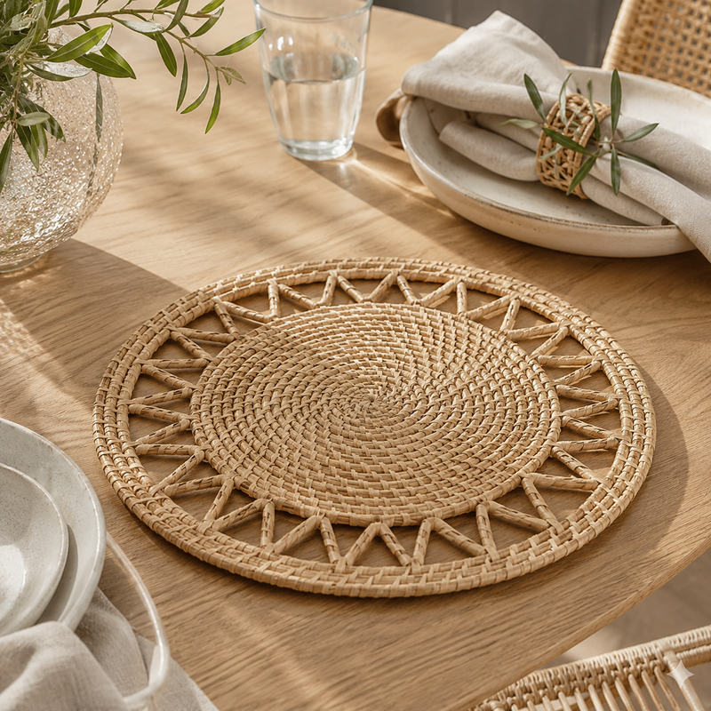 Natural Rattan Placemat