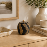 Black Round Basket