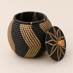 Black Round Basket