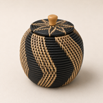Black Round Basket